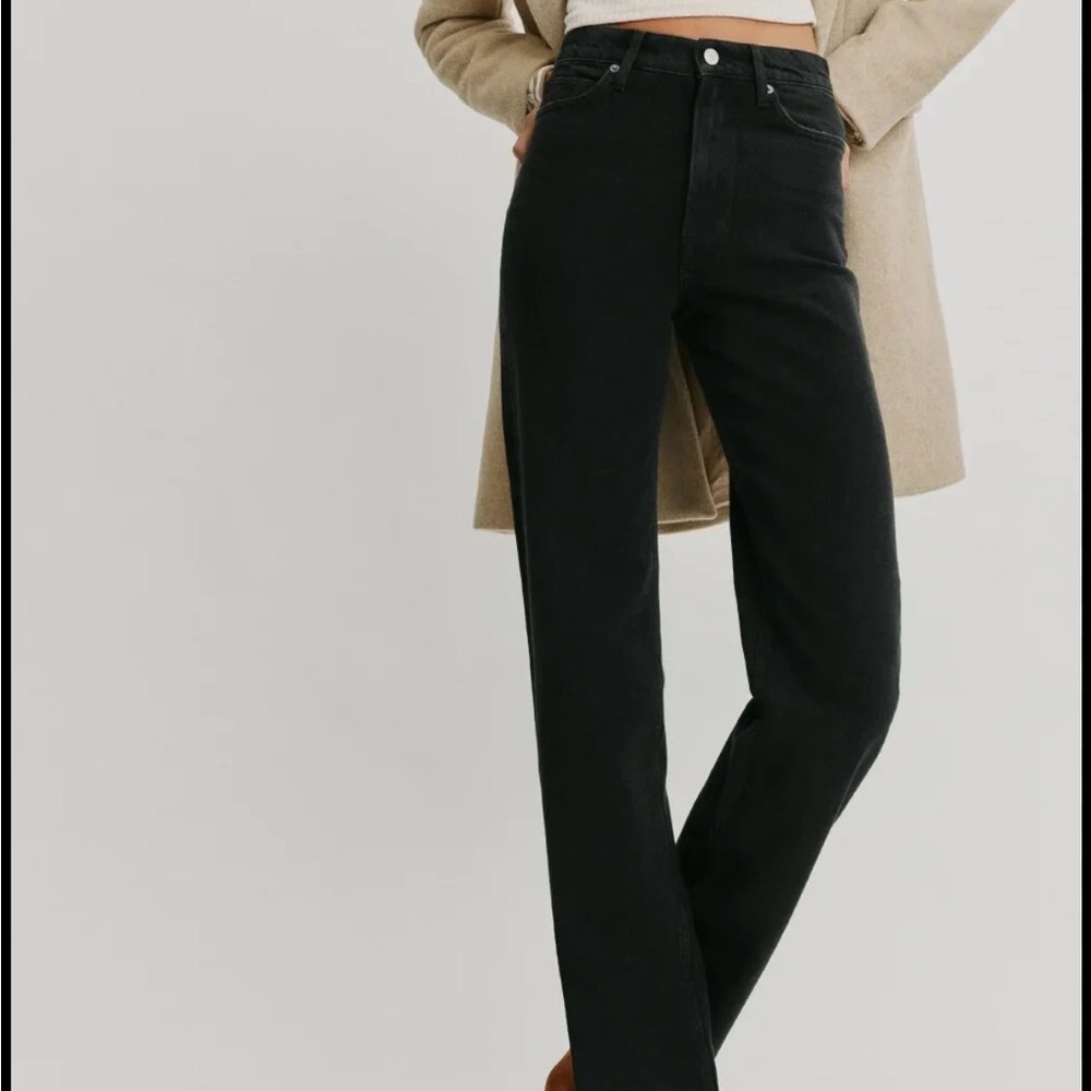 Black reformation Wylder Jeans